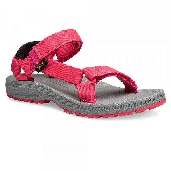 RASPBERRY WOMENS TEVA WINSTED SOLID SANDALS 
