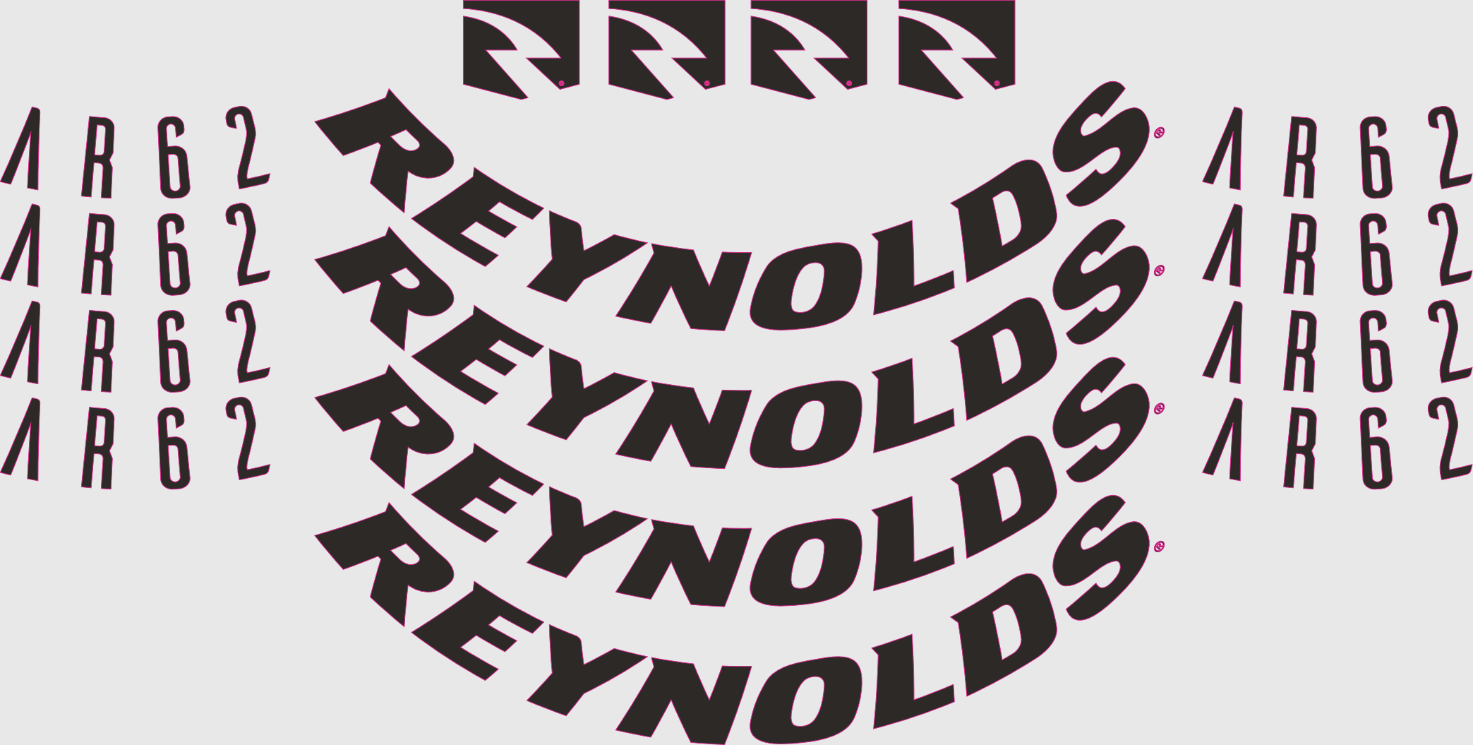 Reynolds Wheel Decal Kit Decal Ar62 DB Polepy Kolies