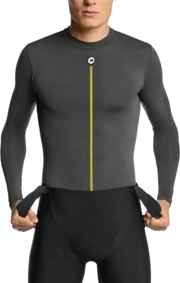 ASSOS 2 3 LS Skin Layer P1 Anthracite Grey pansky4