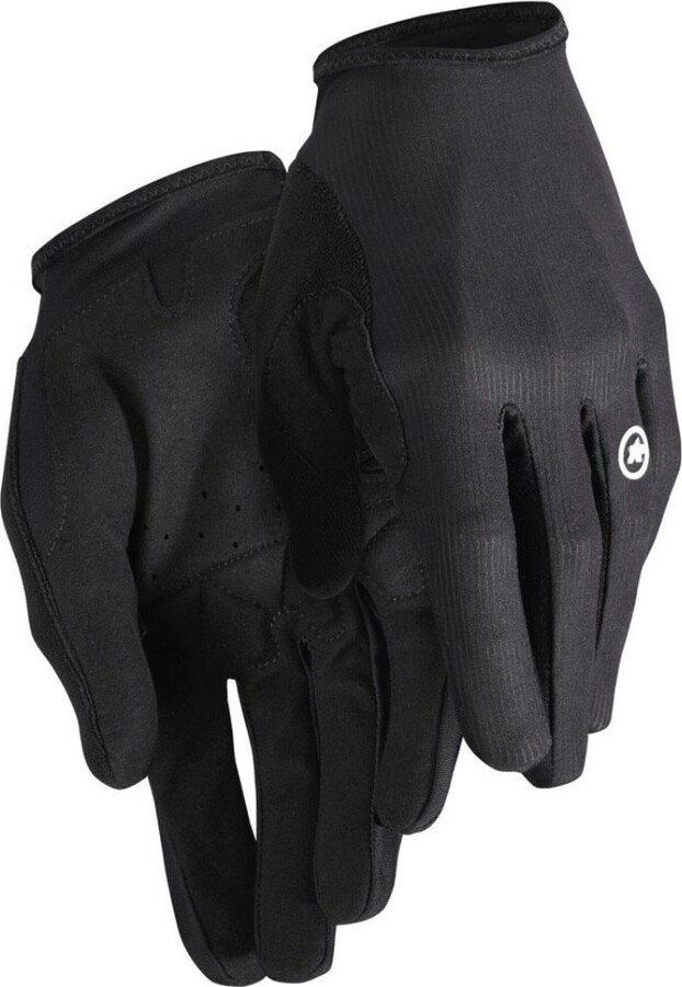 Assos RS targa long fingered cyklisticke rukavice cierne 1