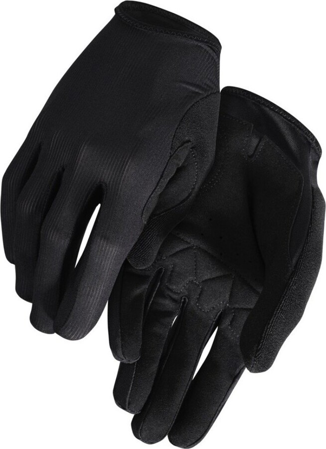 Assos RS targa long fingered cyklisticke rukavice cierne 2