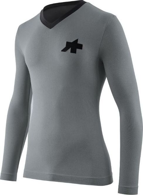 Assos Tactica Tech T shirt technicky dres dlhy rukav silver 1
