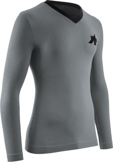 Assos Tactica Tech T shirt technicky dres dlhy rukav silver 2