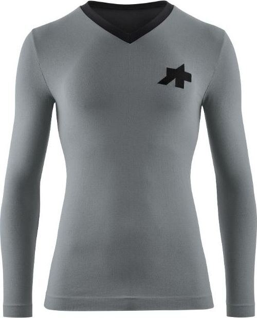 Assos Tactica Tech T shirt technicky dres dlhy rukav silver 4