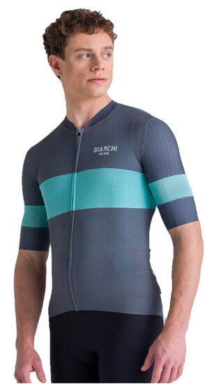 Bianchi milano RACE cyklisticky unisex dres sedy 06