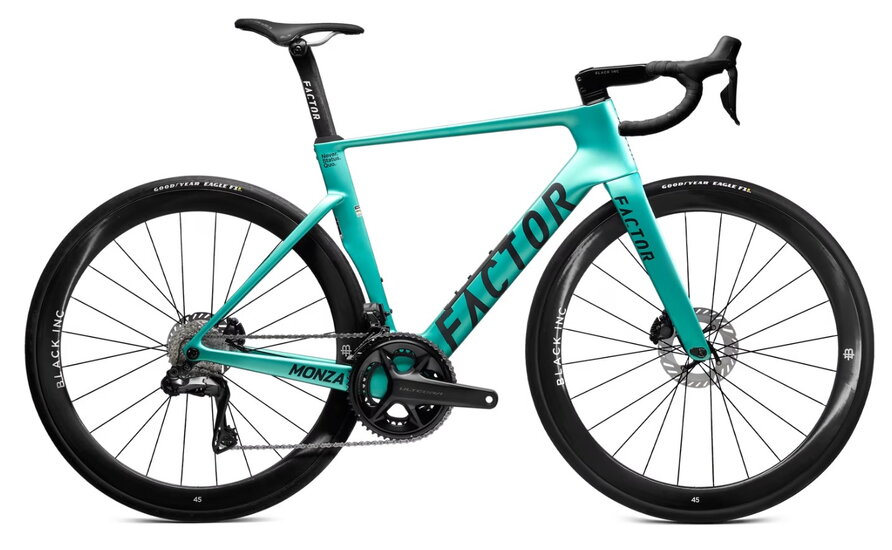 Factor monza cestny bicykel steel green