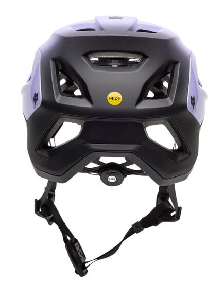 Fox speedframe pro backfade prilba na mtb lilac zadna strana