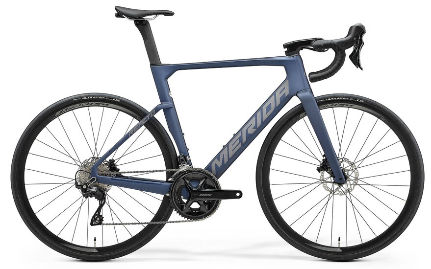 Merida reacto 4000 matny ocelovomodry aero bike