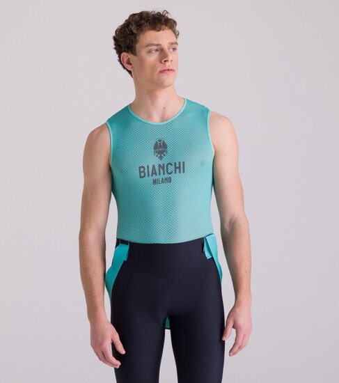 Santini Bianchi Milano Core Baselaye panske tielko BI002GLLCORE celeste3