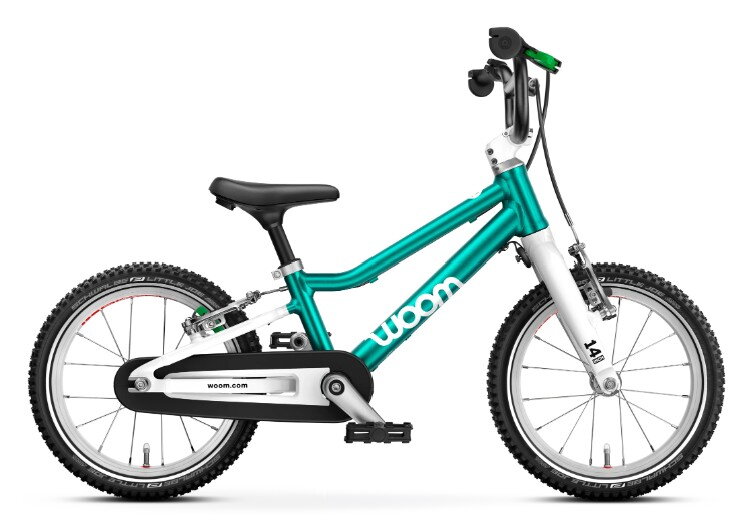 Woom 2 go mettalic turquoise detsky bicykel