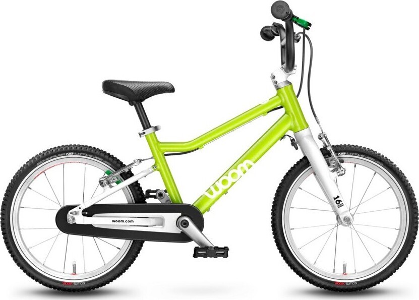 Woom 3 automagic lime lizzard detsky bicykel 16''