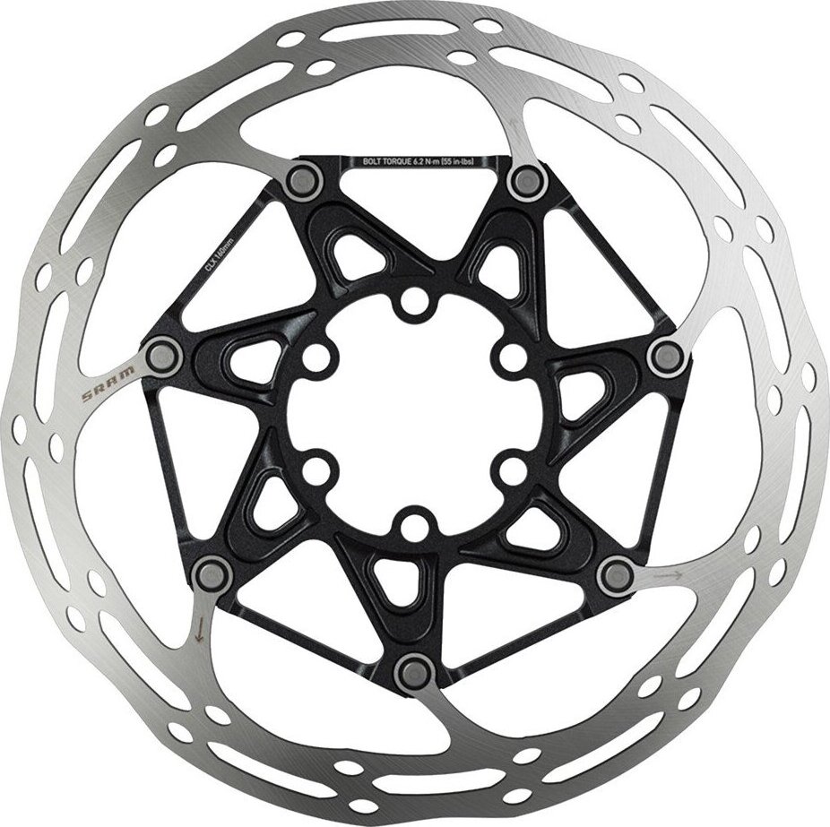 SRAM Centerline 2 Piece Black Rounded - 180 mm Disc Brake Rotor