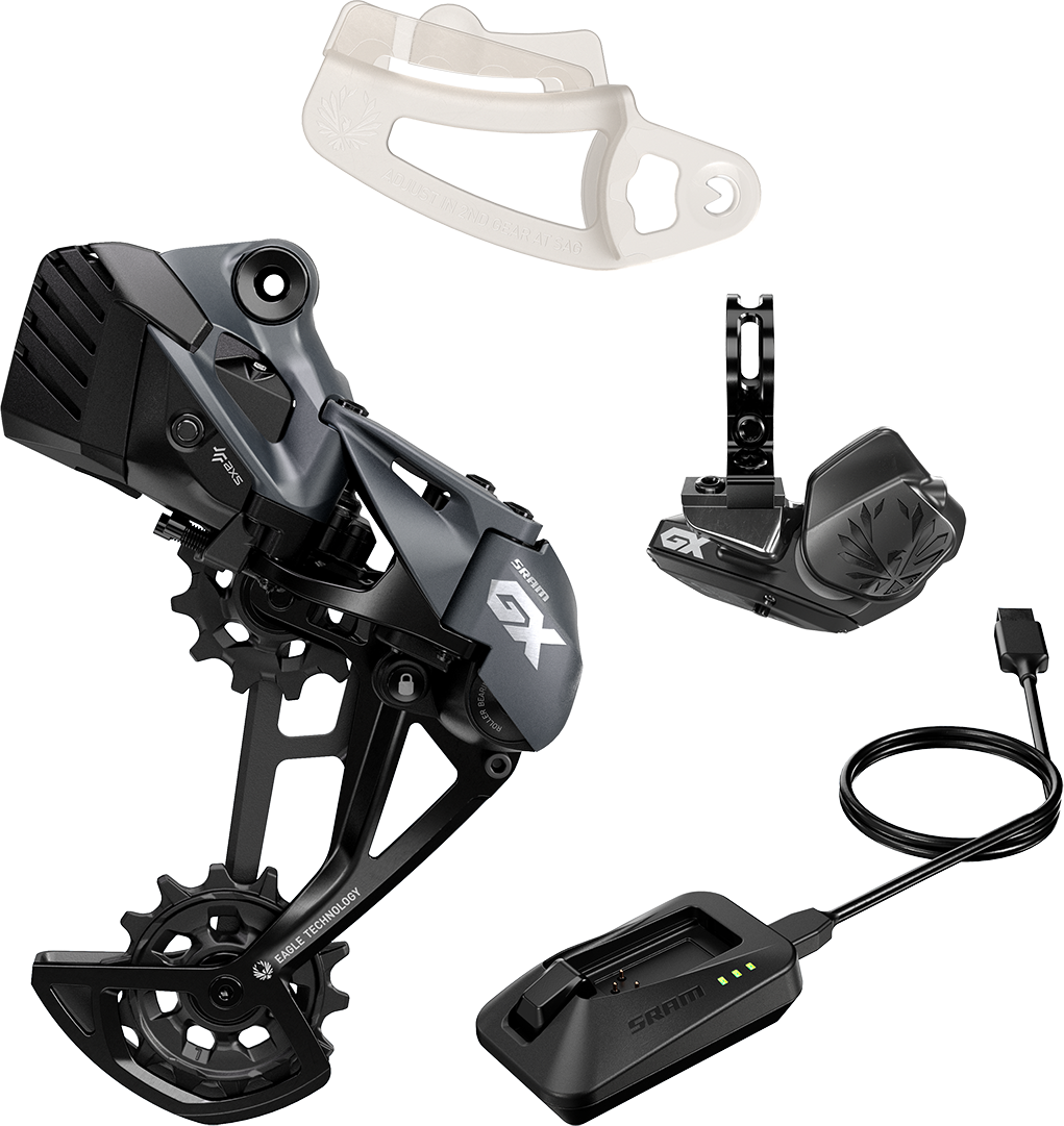 SRAM GX Eagle AXS Upgrade Kit (prehadzovačka s batériou, radiaca páčka, nabíjačka, Chain Gap) 