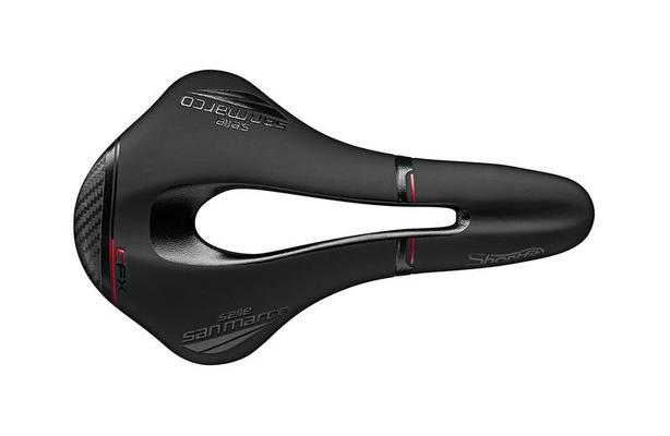 Selle San Marco Shortfit Open-Fit Carbon FX Bike saddle with cutout