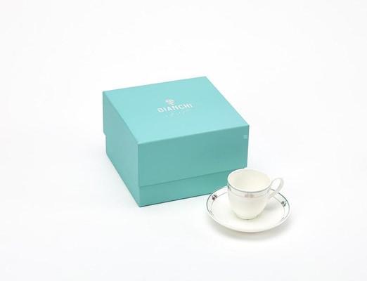 Bianchi Cafe & Cycles Espresso Cup & Saucer Set Single or Double 