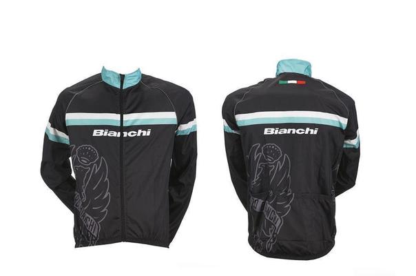 Bianchi Sport Line Man bunda Cyklistická vetru odolná bunda