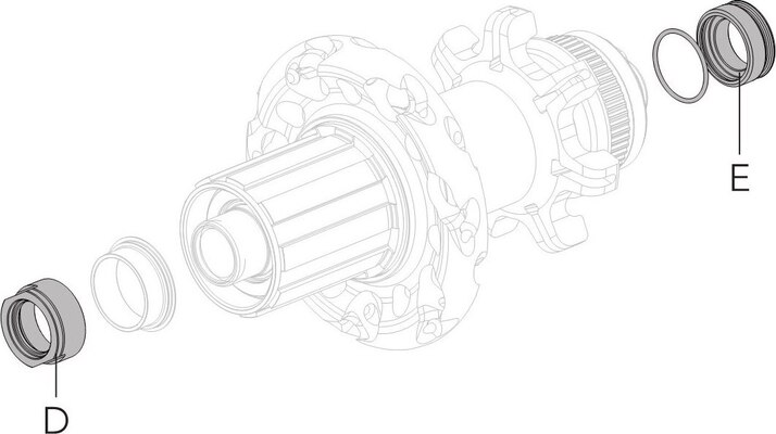 Fulcrum Konverzní kit na 12x142mm pevnou osu Konverzní sada