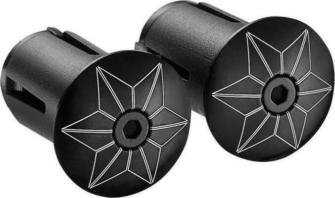 Supacaz Star plugz anodized BLACK Koncovka do riadidiel