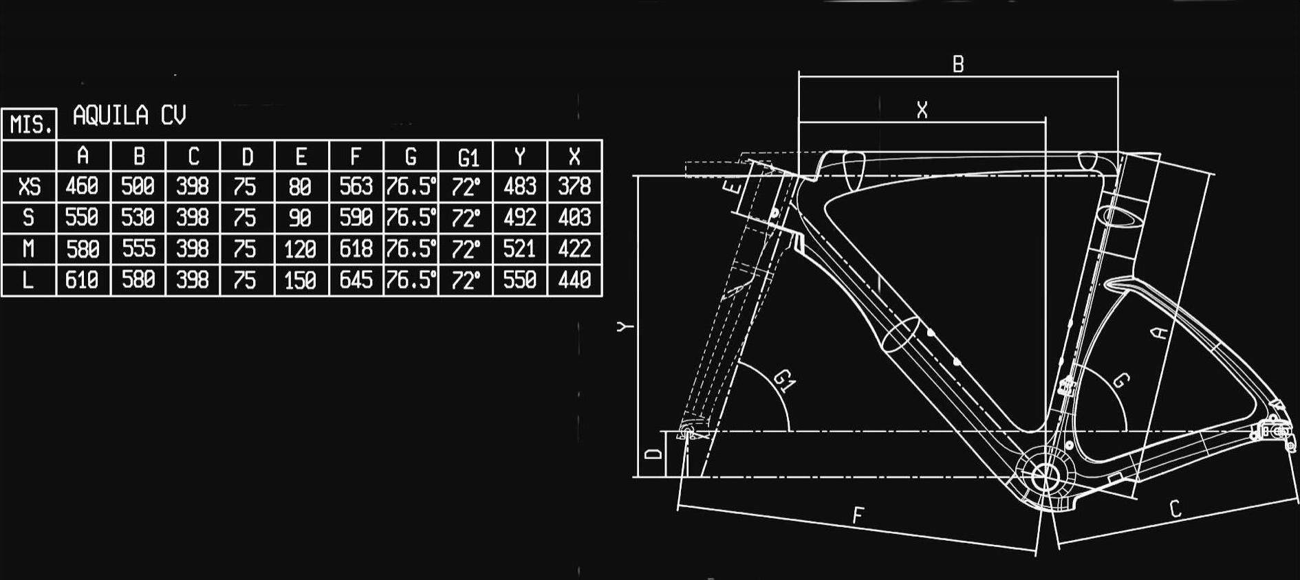 Bianchi Aquila CV Frame Kit