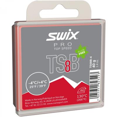 Swix TS08B červený 40 g (-4°C / 4°C) Sklzový vosk