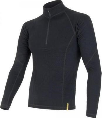 Sensor Double face Merino Wool LS Zip-M Pánske termo tričko s dlhým rukávom