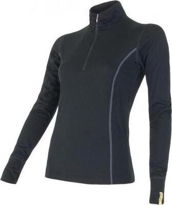 Sensor Merino Wool Active LS Zip-L Lady long sleeve tshirt