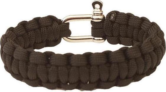 YATE Náramok Paracord D-ring Paracord bracelet with metal D-ring