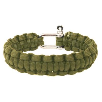 YATE Náramok Paracord D-ring Paracord bracelet with metal D-ring