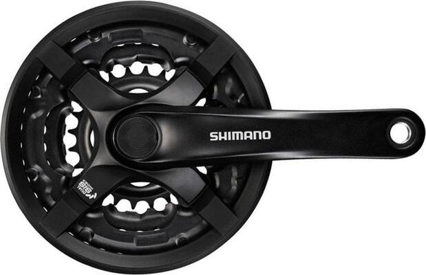 Shimano TY501 6/7/8sp Black MTB crankset