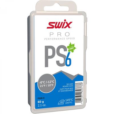 Swix PS06 modrý 60 g (-6°C do -12°C) Sklzový vosk