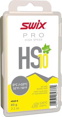 Swix HS10 žltý 60 g (0°C / +10°C) Sklzový vosk