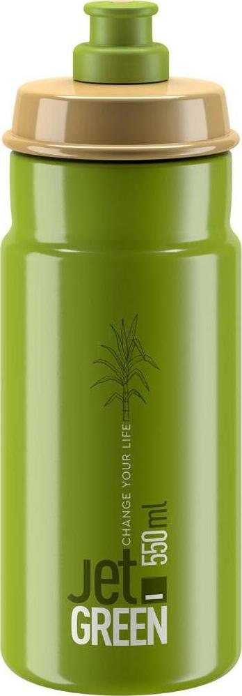 ELITE JET GREEN, 550 ml Cyklistická láhev