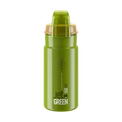 ELITE JET GREEN PLUS, 550 ml Cyklistická fľaša