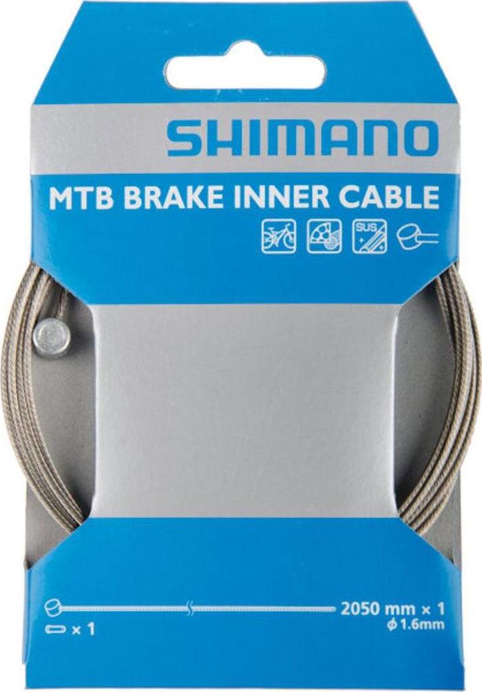 Shimano Brake Cable Stainless 1,6x2050 mm MTB Brake inner cable