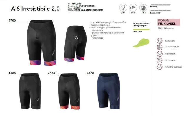 Nalini AIS IRRESISTIBILE 2.0 2019 Dámske cyklistické nohavice
