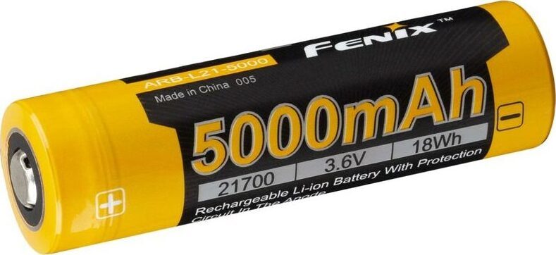 Fenix 21700 5000 mAh (Li-ion) Rechargeable battery