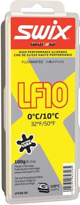 Swix LF10 žltý (0°C / 10°C) - 180 g Sklzový vosk