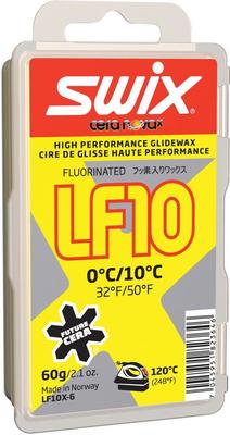 Swix LF10 žltý (0°C / 10°C) - 60 g Sklzový vosk