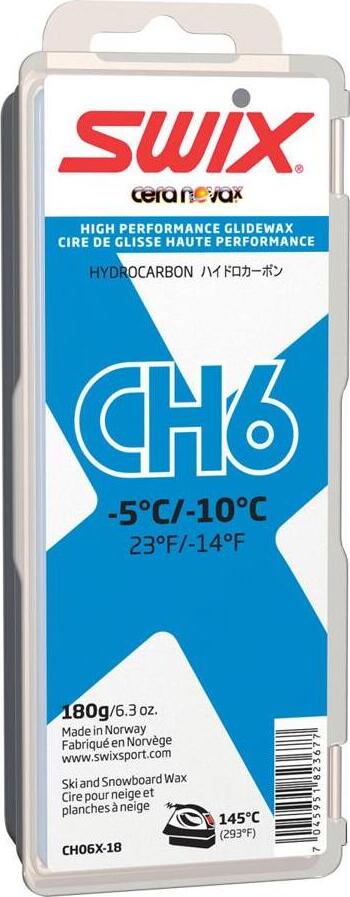 Swix CH6 blue (-5°C / -10°C) - 180 g Glide wax