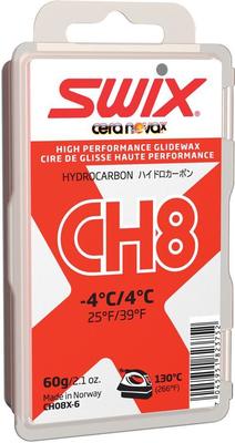 Swix CH8 červený (1°C / -4°C) Sklzový vosk
