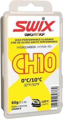 Swix CH10 žltý (0°C / 10°C) - 60 g Sklzový vosk