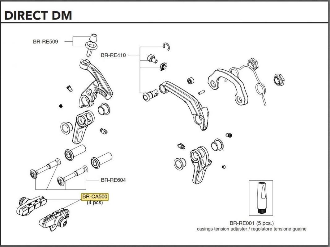 Campagnolo Brake pads for Centaur/Potenza Brake pads