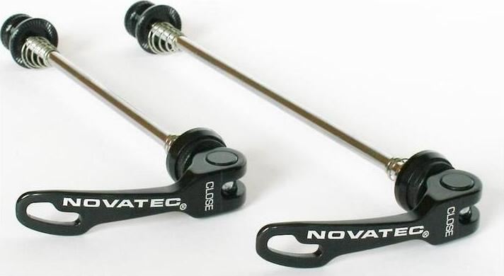 Novatec QR249 F+R black QR axle set