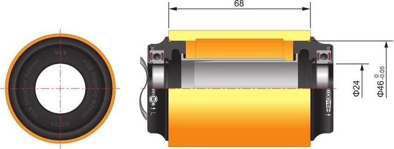 FSA MTB M3/46x68 AL 