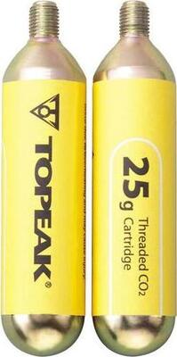 Topeak Náhradná náplň CO2 (25g / závitová) pre 29" CO2 bombička - 2 ks