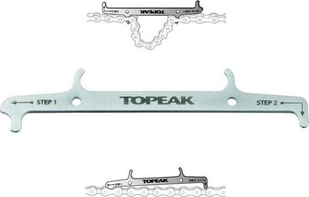 Topeak CHAIN HOOK & WEAR INDICATOR Mierka na reťaz