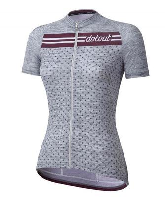 DOTOUT Stripe W Dámsky cyklistický dres s krátkym rukávom