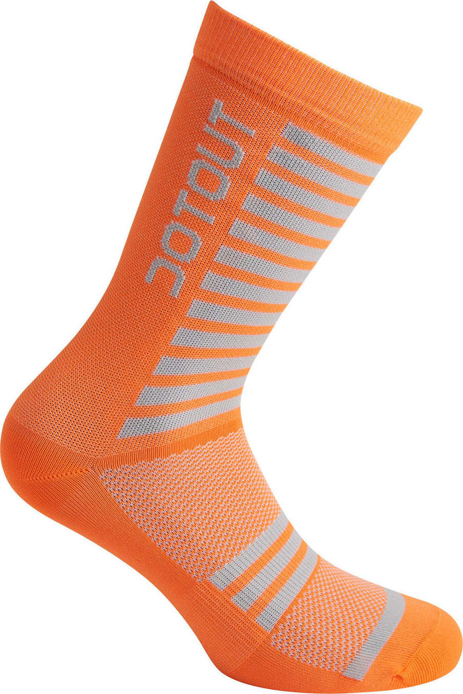 DOTOUT Stripe fluo orange Cyklistické ponožky