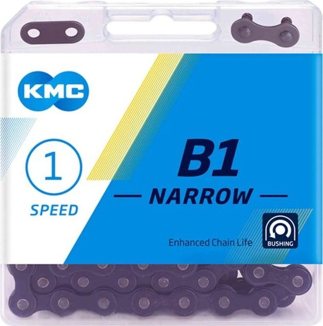 KMC B1 NARROW 1/2'' X 3/32'', 1-s Bicycle chain