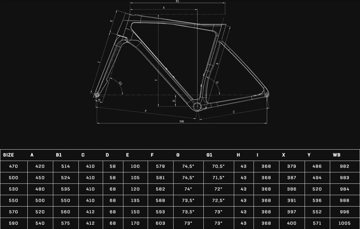 Bianchi Specialissima PRO Cestná rámová sada